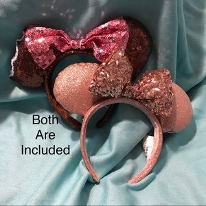 Disney Ears, Minnie Mouse ice cream ears, rose